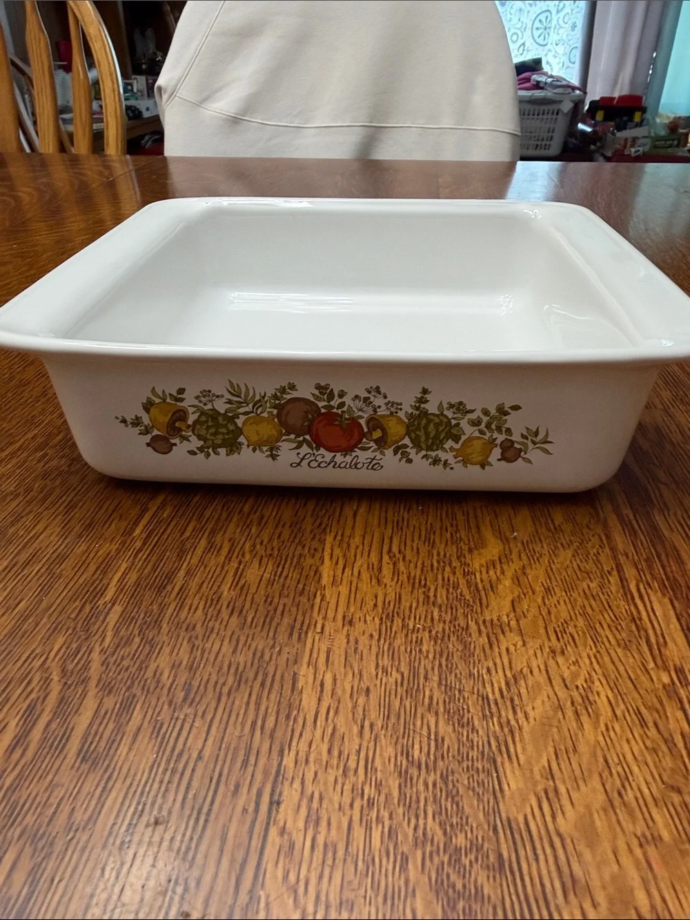 Corningware White Spice of Life Baking Dish-L’Echalote